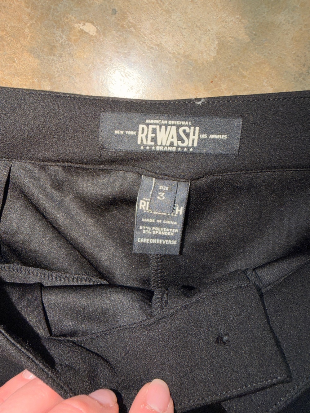 Black Wide Leg Dress Pants High Rise Flare Size 25 Work Career - Picture 4 of 14